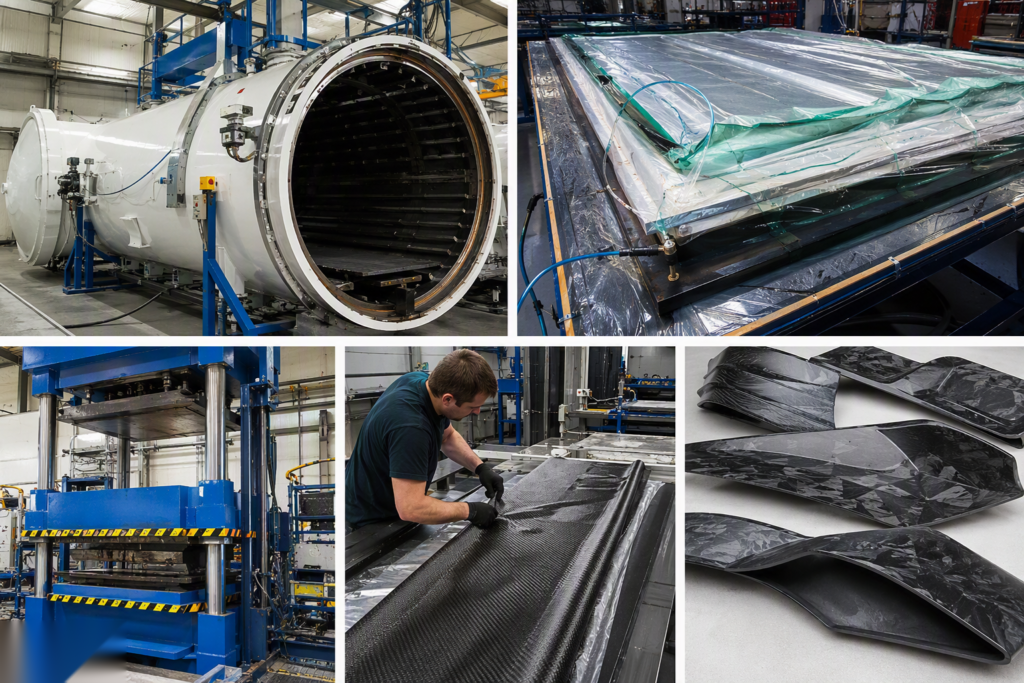Five carbon fiber manufacturing processes in one factory