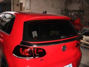 Volkswagen golf 6 MK6 VI GTI R20 carbon fiber middle spoiler wing