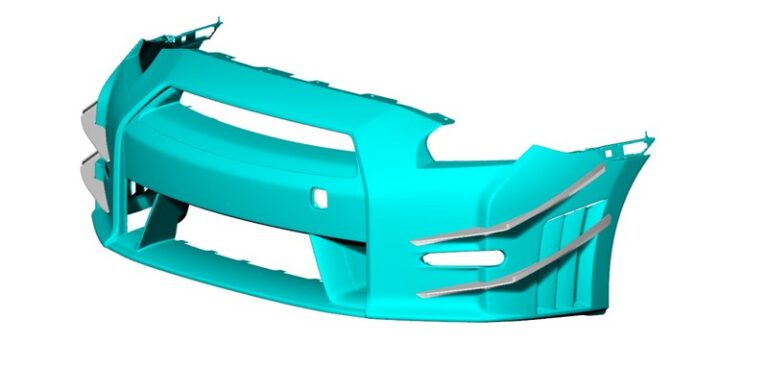 Carbon Fiber Front Canards for 10-15 NISSAN GTR-R35,fits NISMO bumper only