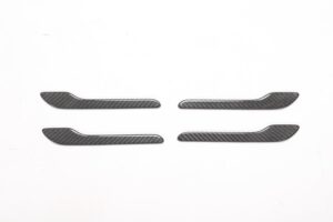 Tesla Model 3 4pcs/set Carbon Fiber Car Door Handle Cover Trim Decoration Protector Styling Refit Car Accessories