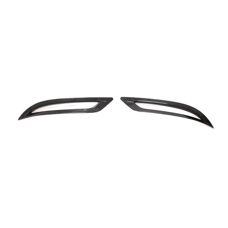 Dry Carbon Fiber Rear Bumper Reflector Cover Trims for Tesla Model 3 Sedan 4-Door 2016-2020