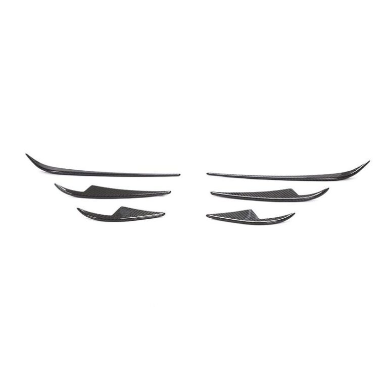 Carbon Fiber Car Front Bumper Canards splitter for Tesla Model 3 Sedan 4-Door 2016-2019