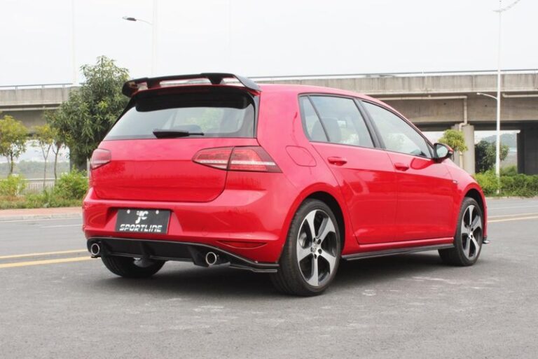 MK7 GTI Carbon Fibe front lip GTI Side skirts