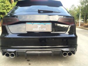 Audi 8V A3 Sline Hatchback Carbon Fiber Front Lip | Aerodynamic Package