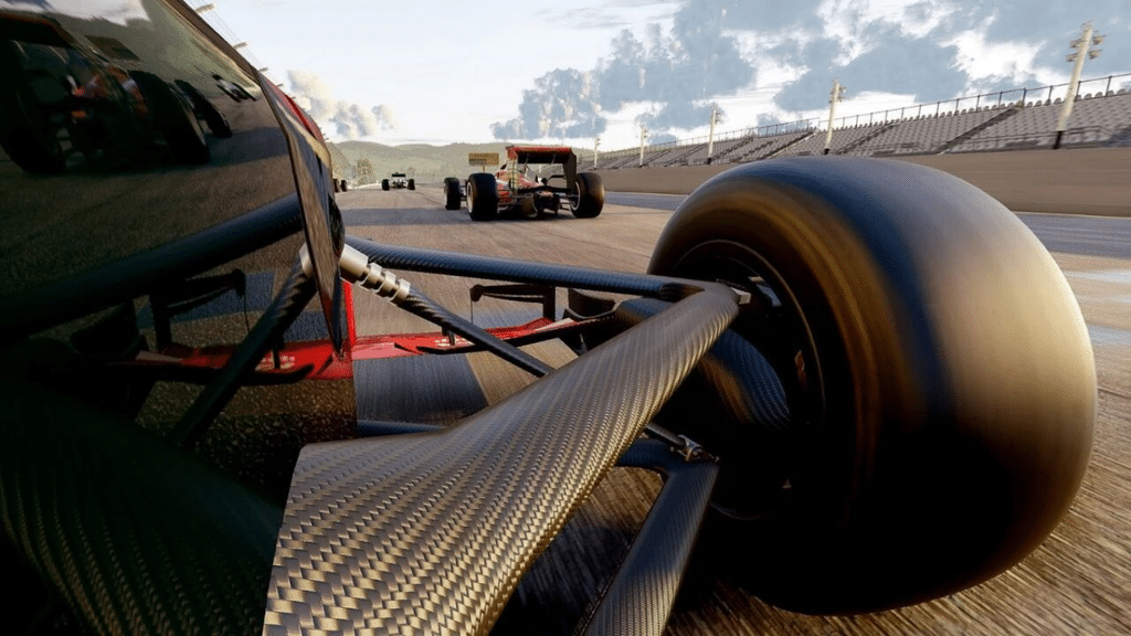 Carbon fiber components on Formula 1 race cars
