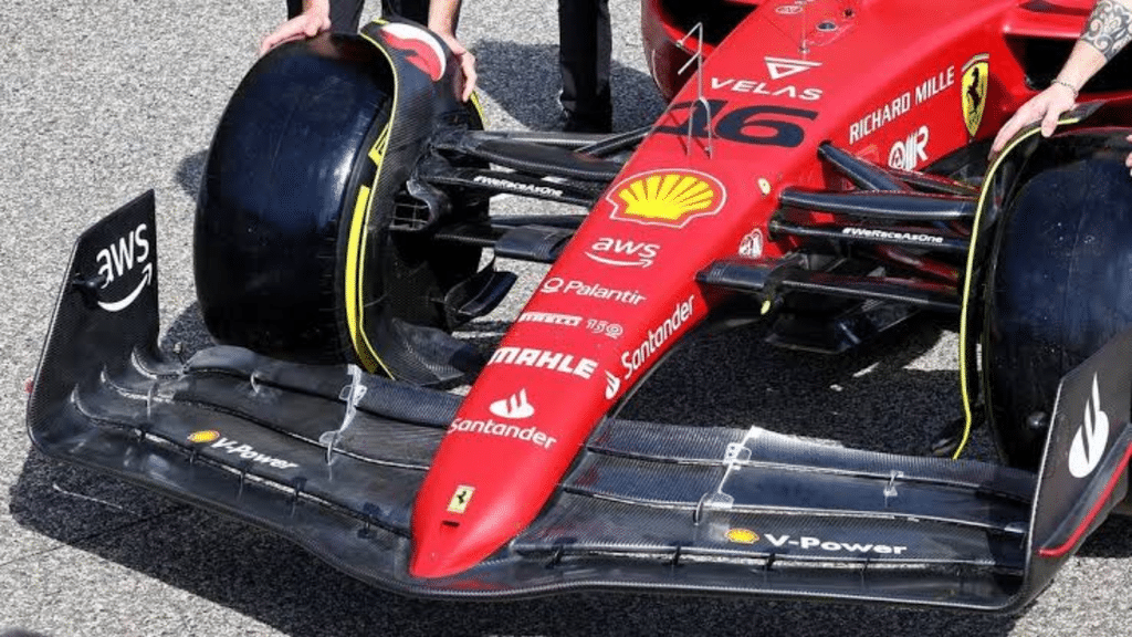 Carbon fiber components on Formula 1 race cars