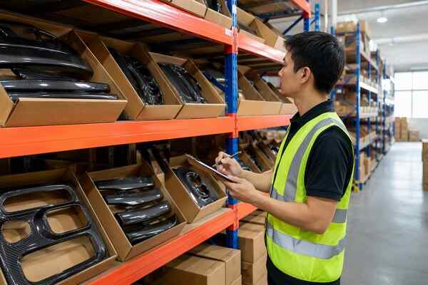 In-stock carbon fiber interior trim ready to ship from overseas warehouse