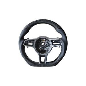 Porsche 971.1 Panamera Dry Carbon Fiber Steering Wheel Trim